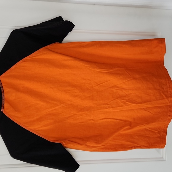 Spooky Pumpkin Kids Short Sleeve Tee - Orange & Black - Picture 4 of 4